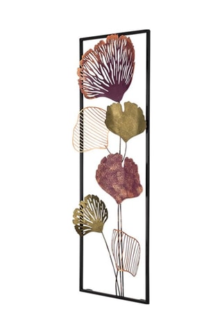 Adorno mural Fig - 32 x 90 cm - Violeta y verde