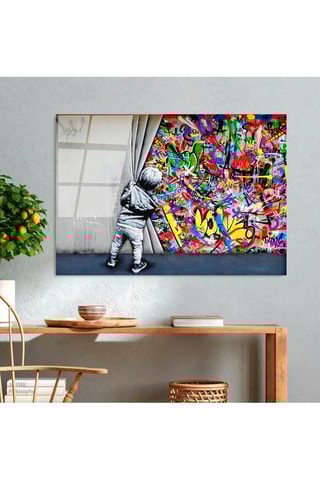 Tableau en verre trempé Bérénice - 100 x 70 cm