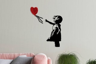Adorno mural «Niña con globo» - Banksy