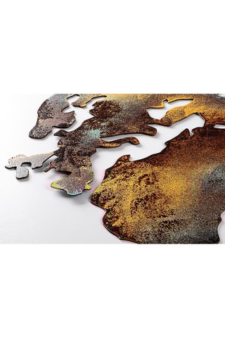 Adorno mural Wold Map Medium 3 - 150 x 59 cm - Marrón