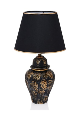 Lámpara de sobremesa TM262 - Negro y dorado - 60 W