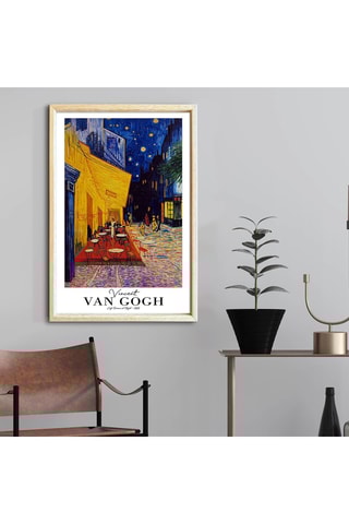 Cuadro «Terraza de café por la noche» Vincent Van Gogh - 62 x 42 cm