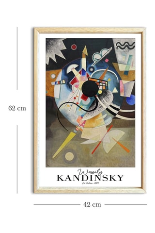Cuadro «Un centro» Wassily Kandinsky - 42 x 62 cm