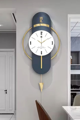 Horloge murale - 40 cm - Bleu marine 