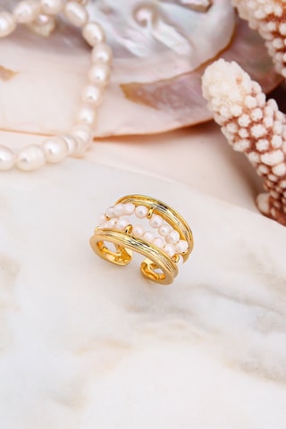 Anel ajustável - Pérolas de cultura
