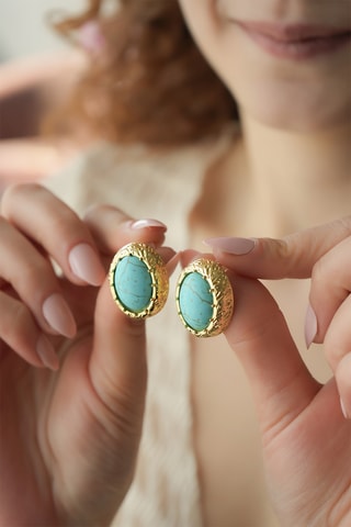 Oorbellen Turkooizen