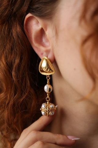 Oorbellen - Verguld Metaal - Parels