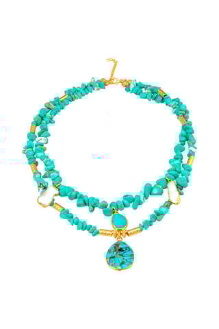 Ketting - Citrienen en cultivéparels