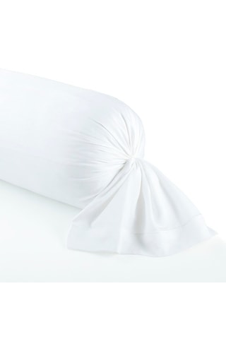 Taie de traversin en satin de coton 160 fils/cm² Baratta - Blanc
