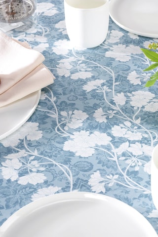 Nappe Azur floral - Bleu