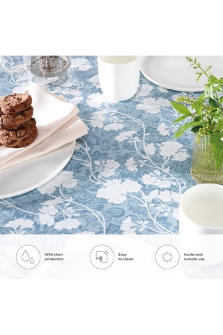 Nappe Azur floral - Bleu