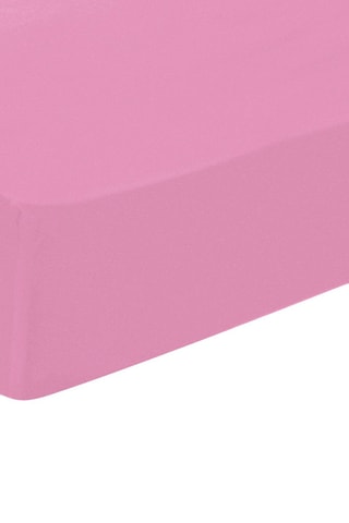 Drap-housse en satin de coton 200 fils/cm² Les Carreaux d'Eléna - Rose