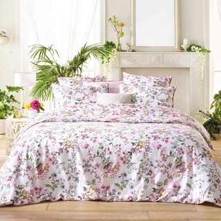 Drap-housse en satin de coton 200 fils/cm² Uni - Rose