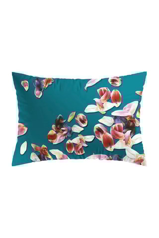 2 taies d'oreiller en satin de coton 200 fils/cm² Aurore - Vert