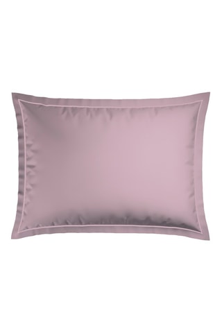 2 taies d'oreiller en satin de coton 80 fils/cm² - Lilas