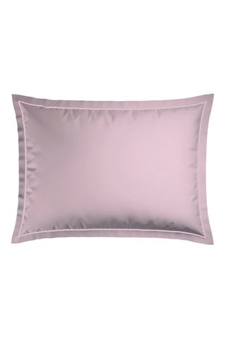 2 taies d'oreiller en satin de coton 80 fils/cm² - Lilas