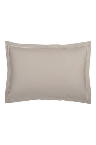2 taies d'oreiller en satin de coton 80 fils/cm² - Taupe