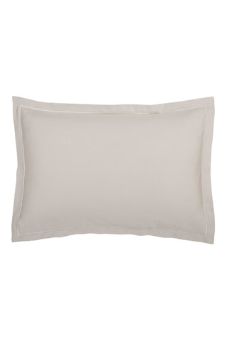 2 taies d'oreiller en satin de coton 80 fils/cm² - Taupe