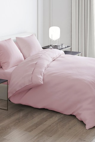 2 federe in raso di cotone 200 fili/cm² Aurore - Rosa chiaro