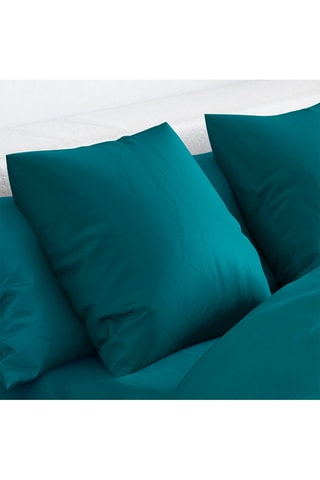 Parure copripiumino in raso di cotone 200 fili/cm² Aurore - Verde