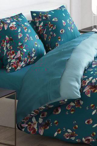 Parure de couette en satin de coton 80 fils/cm² Aurore - Vert