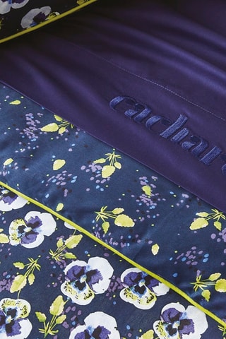 Parure de couette en satin de coton 80 fils/cm² - Bleu foncé