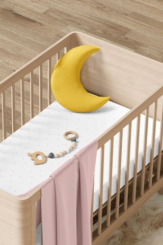 Parure de couette en satin de coton 200 fils/cm² Points polka - Blanc