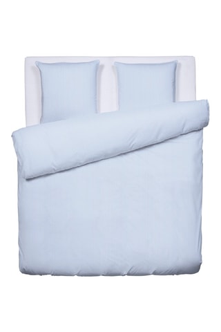 Parure de couette en percale de coton 80 fils/cm² Saclay - Ciel
