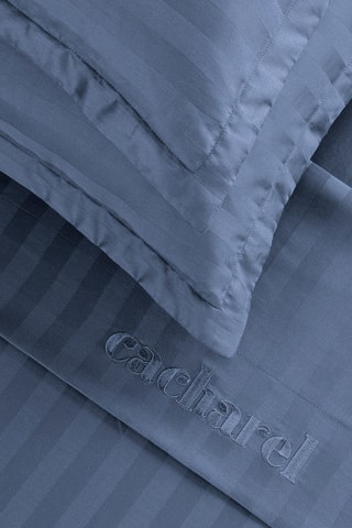 Lenzuolo sopra in raso di cotone 80 fili/cm² - Blu