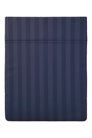 Lenzuolo sopra in raso di cotone 80 fili/cm² - Blu