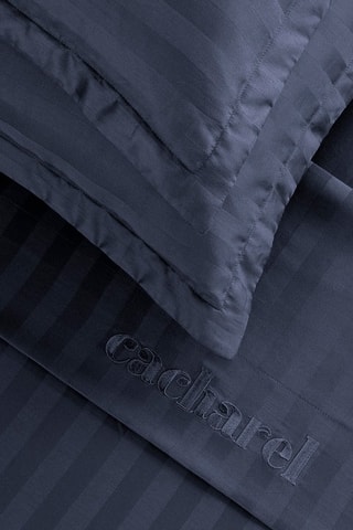 Lenzuolo sopra in raso di cotone 80 fili/cm² - Blu