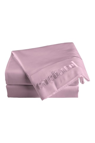 Drap plat en satin de coton 80 fils/cm² - Lilas