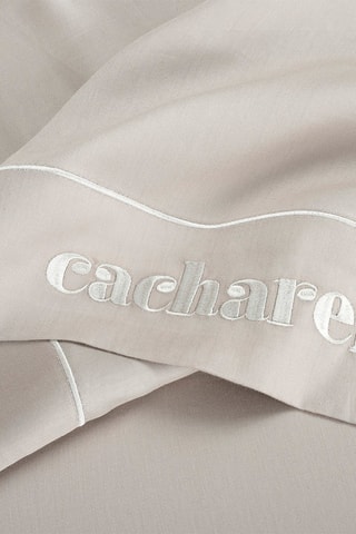 Drap plat en satin de coton 80 fils/cm² - Taupe