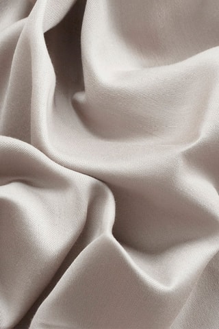 Drap plat en satin de coton 80 fils/cm² - Taupe