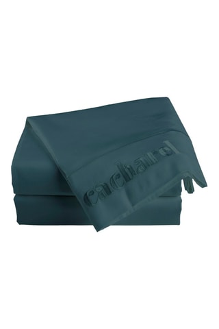 Lenzuolo sopra in raso di cotone 80 fili/cm² - Blu