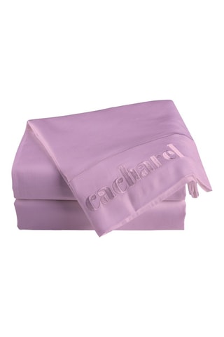 Drap plat en satin de coton 80 fils/cm² - Lilas
