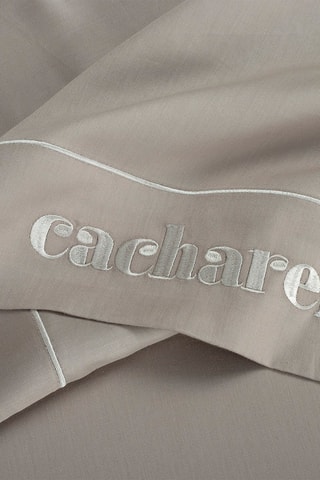 Drap plat en satin de coton 80 fils/cm² - Taupe