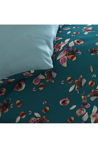 Copripiumino in raso di cotone 200 fili/cm² Aurore - Verde e verde chiaro