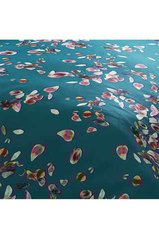 Copripiumino in raso di cotone 200 fili/cm² Aurore - Verde e verde chiaro