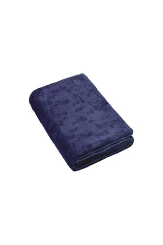 Plaid Signature - Bleu foncé - 180 x 220 cm