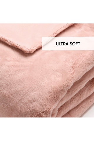 Plaid - Rose clair - 130 x 180 cm