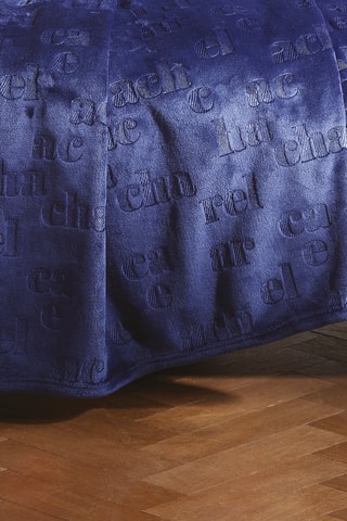 Plaid Signature - Bleu foncé - 220 x 250 cm