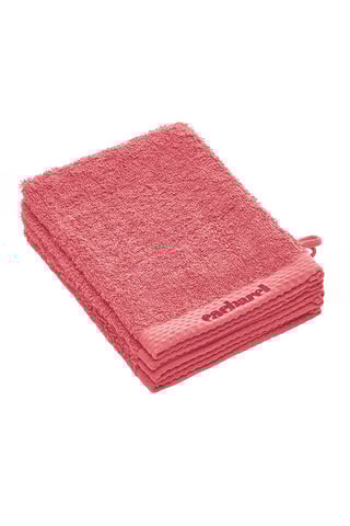 4 gants de toilette - Rose hibiscus