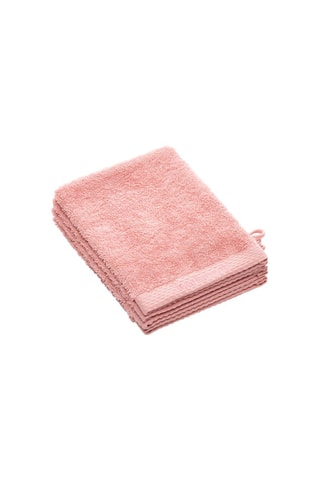 4 gants de toilette - Rose