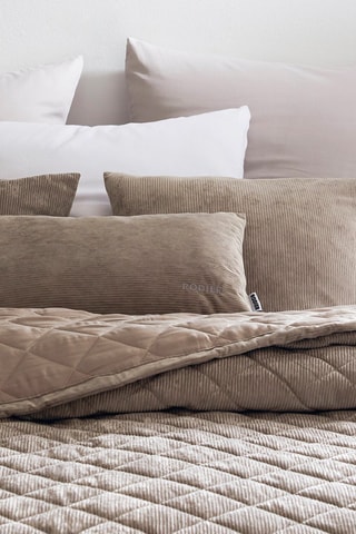 Housse de coussin Corduroy - Taupe - 30 x 50 cm