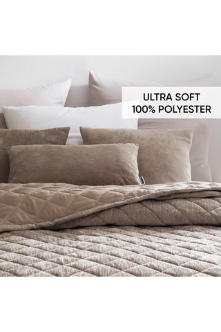 Housse de coussin Corduroy - Taupe - 30 x 50 cm