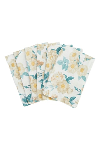 6 serviettes de table - Blanc