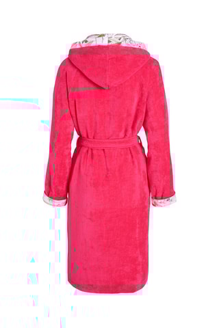 Accappatoio con cappuccio Jardin de roses 
Fucsia