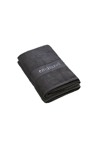 2 draps de douche Anthracite - 70 x 140 cm