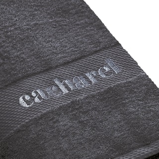 2 draps de douche Anthracite - 70 x 140 cm